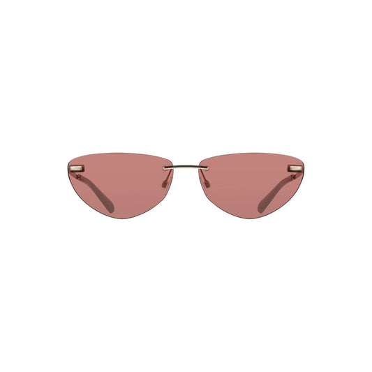 Calvin Klein Pinke Sonnenbrille mit Metallrahmen
