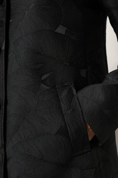 Dolce & Gabbana Schwarzer einreihiger Trenchcoat
