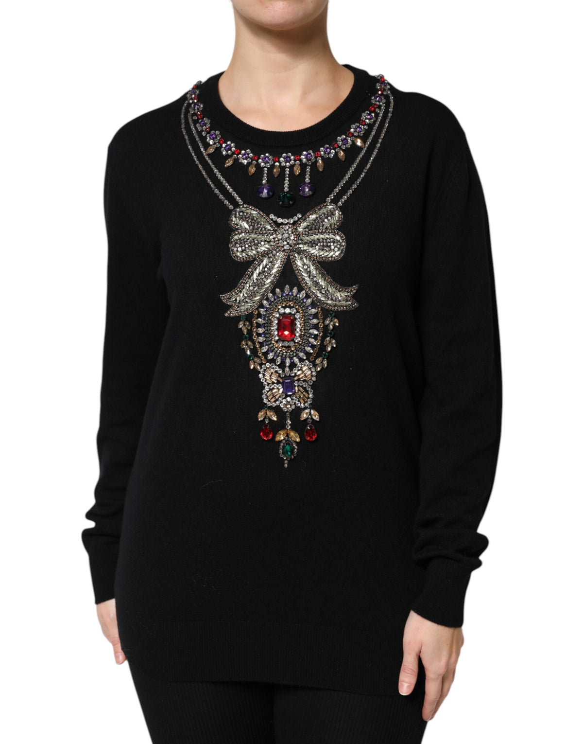 Dolce & Gabbana Black Cashmere Sweater