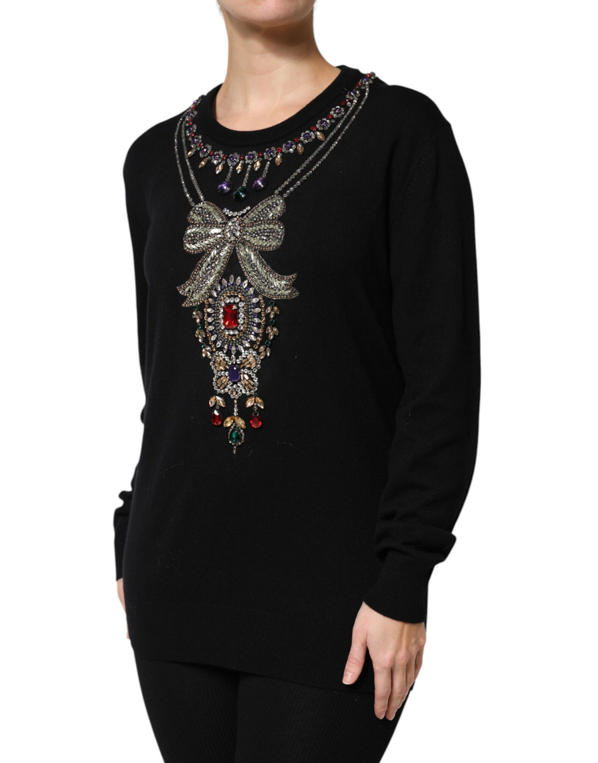 Dolce & Gabbana Black Cashmere Sweater