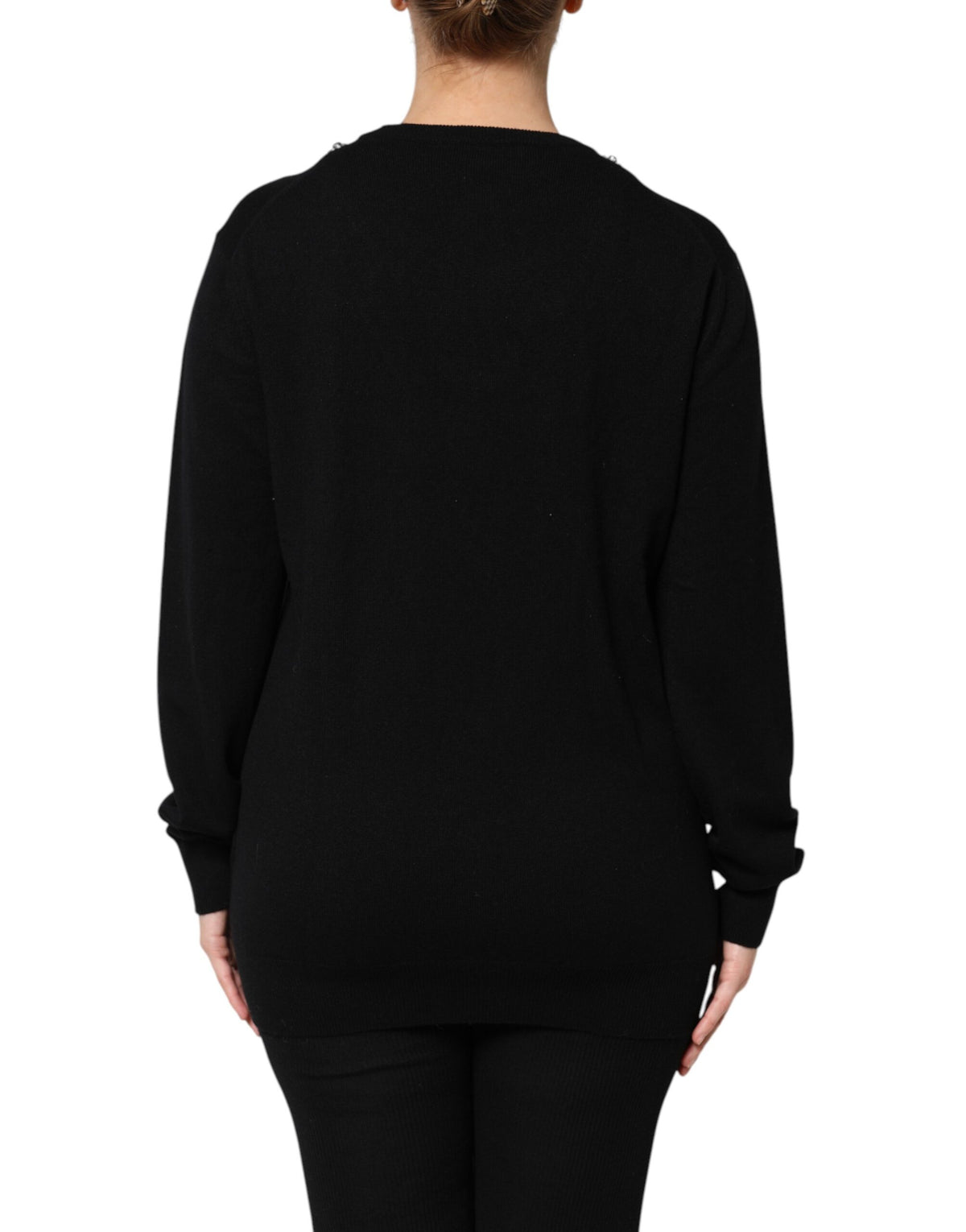 Dolce & Gabbana Black Cashmere Sweater