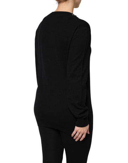Dolce & Gabbana Black Cashmere Sweater