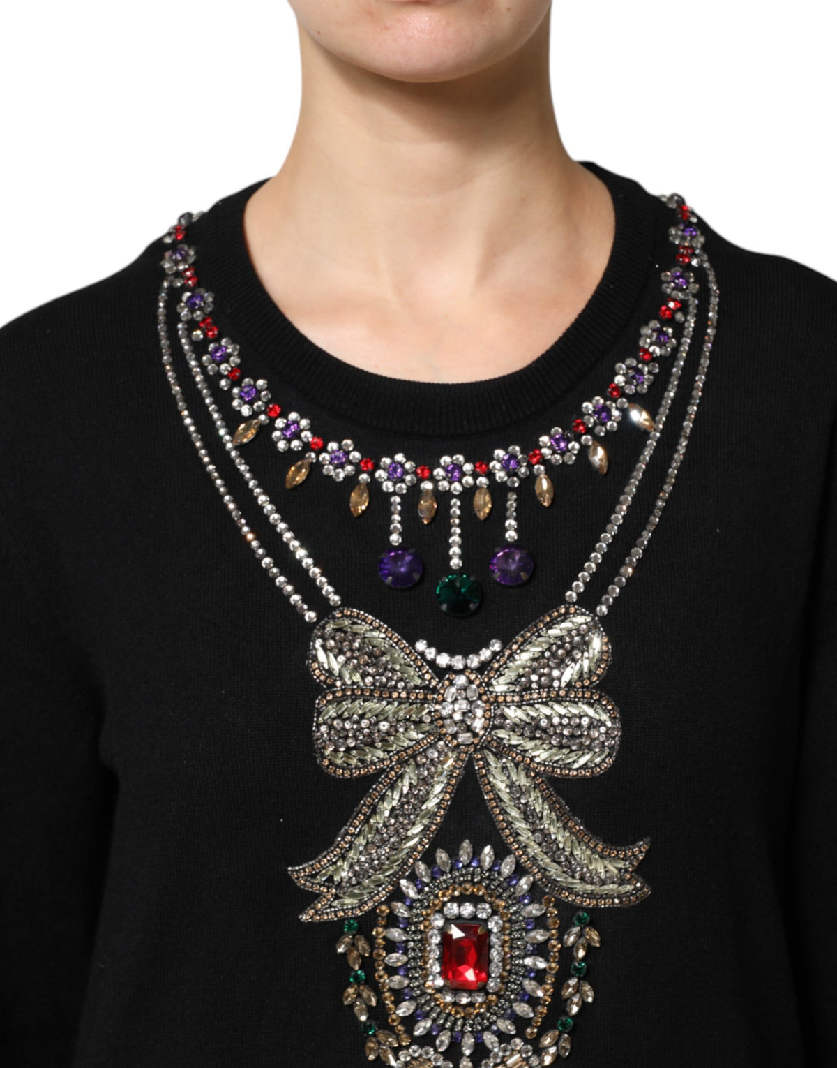 Dolce & Gabbana Black Cashmere Sweater
