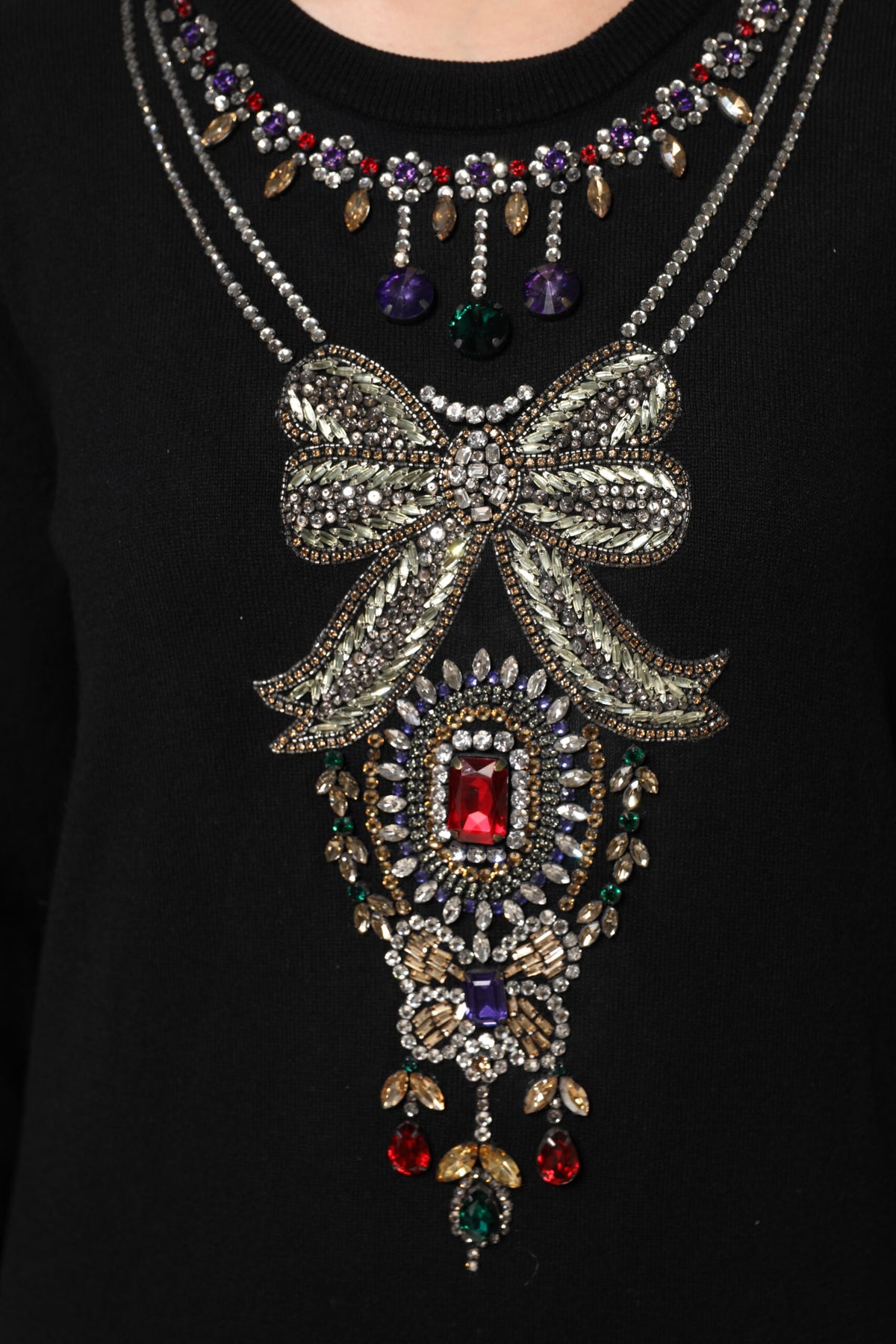 Dolce & Gabbana Black Cashmere Sweater
