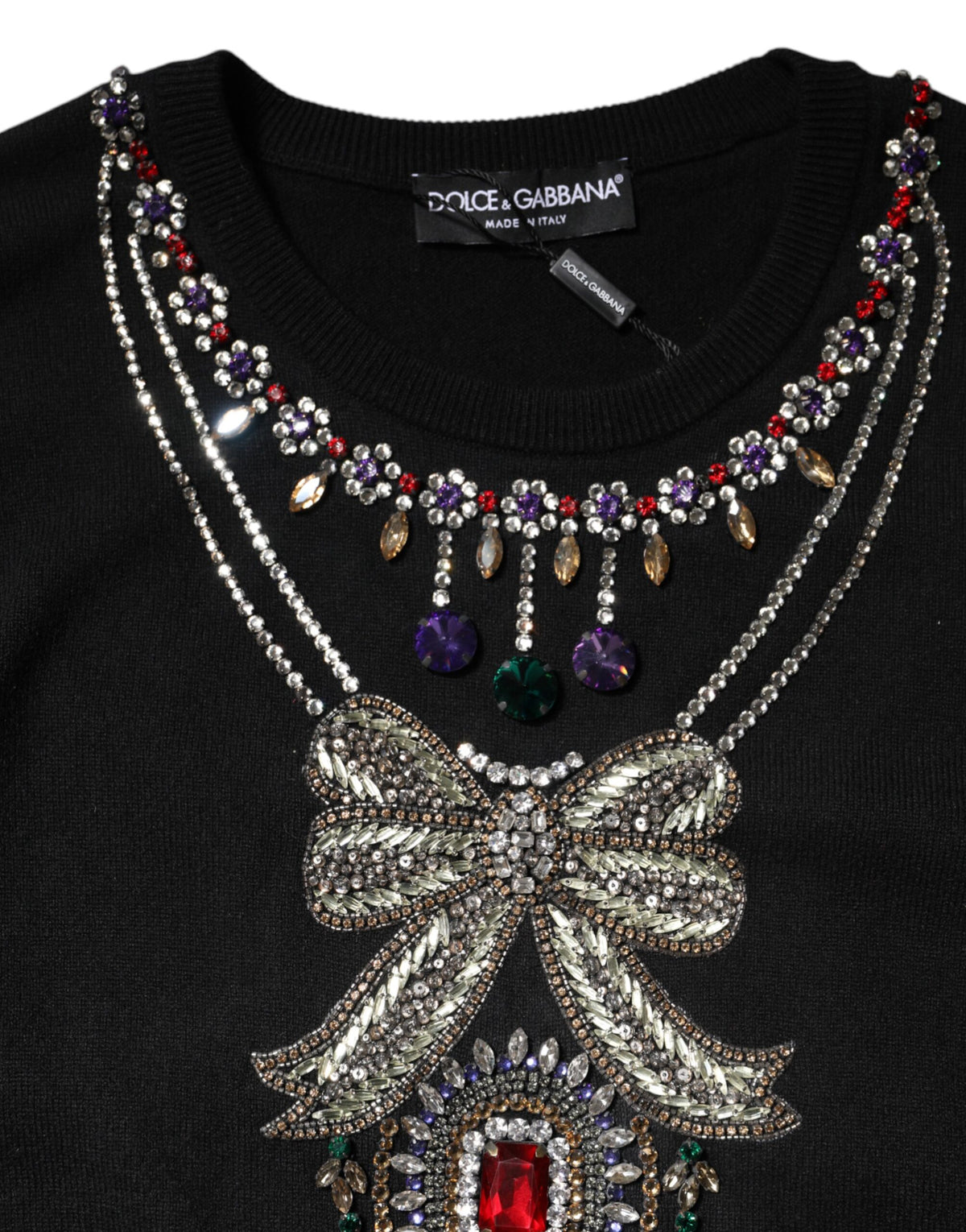 Dolce & Gabbana Black Cashmere Sweater