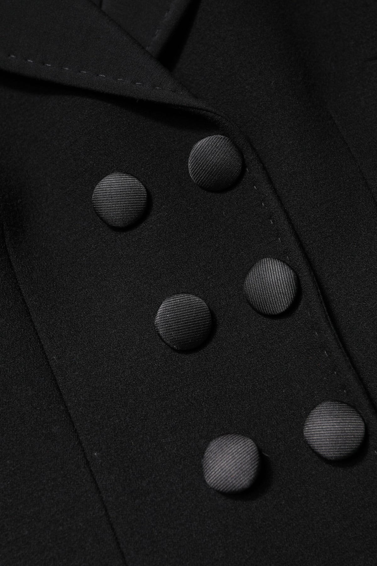 Dolce & Gabbana Black Wool Coat Double-Breasted Jacket
