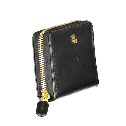 Ralph Lauren Nero Leder Geldbörse für Damen