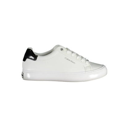 Calvin Klein Sneaker aus weißem Polyester