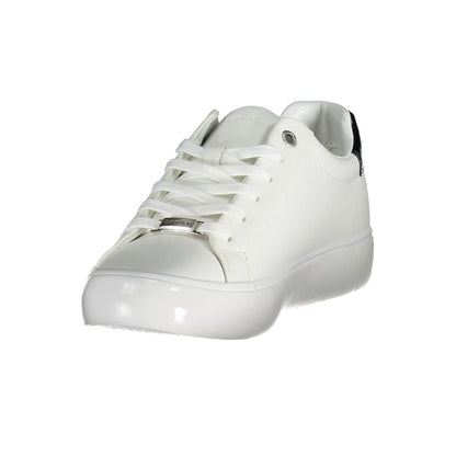 Calvin Klein Sneaker aus weißem Polyester