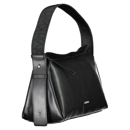 Calvin Klein Schwarze Damen-Handtasche aus Polyester