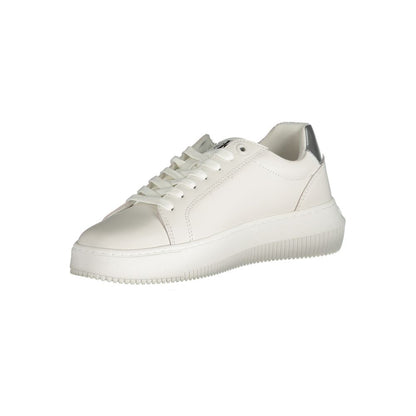Calvin Klein Bianco Damen-Sneaker aus Polyurethan