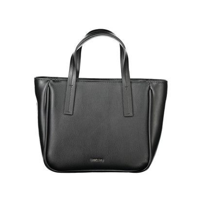 Calvin Klein Schwarze Damen-Handtasche aus Polyethylen