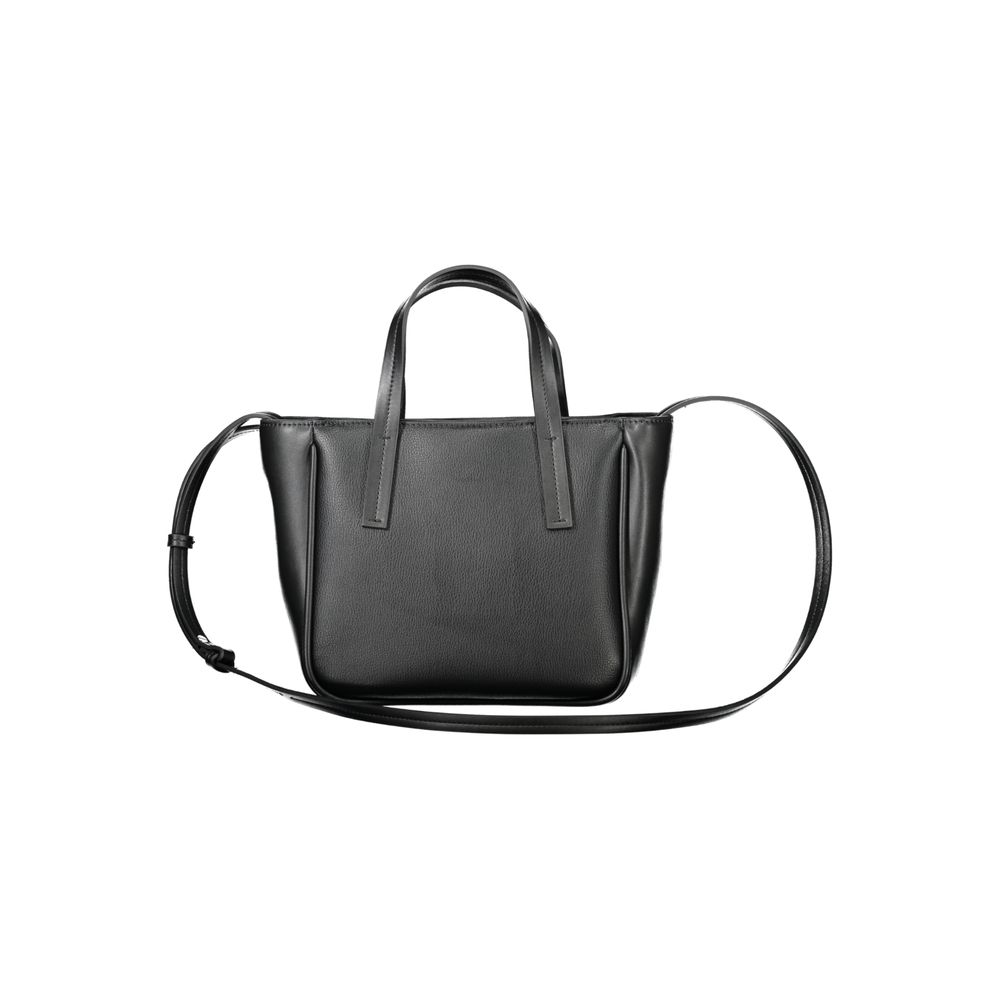 Calvin Klein Schwarze Damen-Handtasche aus Polyethylen