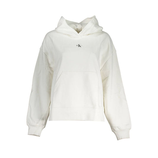 Calvin Klein Weißer Damenpullover aus Baumwolle
