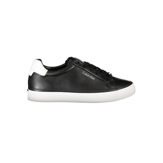 Calvin Klein Schwarzer Sneaker aus echtem Leder