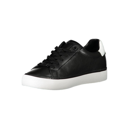 Calvin Klein Schwarzer Sneaker aus echtem Leder