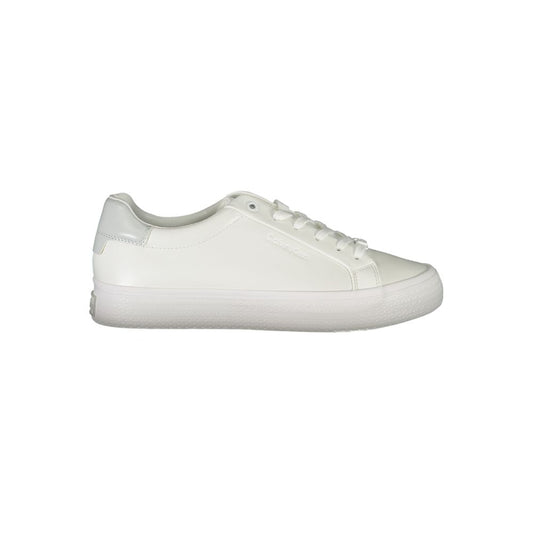 Calvin Klein Sneaker aus weißem Polyester