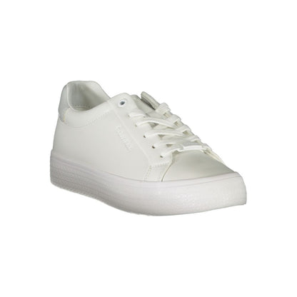 Calvin Klein Sneaker aus weißem Polyester