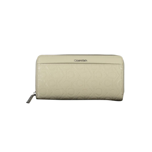 Calvin Klein Beige Polyurethane Damen Geldbörse