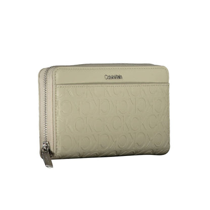 Calvin Klein Beige Polyurethane Damen Geldbörse