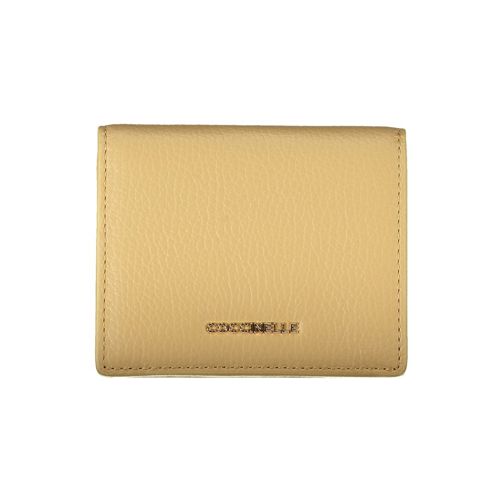 Coccinelle Beige Leder Damen Geldbörse