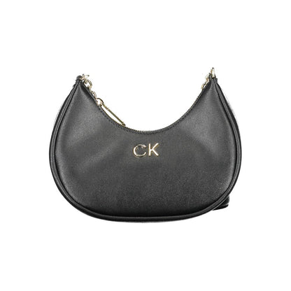 Calvin Klein Schwarze Polyester Handtasche