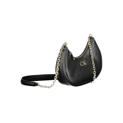 Calvin Klein Schwarze Polyester Handtasche