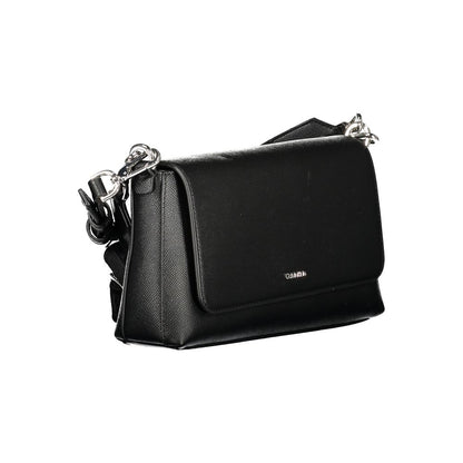 Calvin Klein Schwarze Damen-Handtasche aus Polyurethan