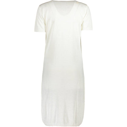 Cavalli Class Weißes Viskose-Kleid