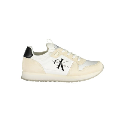 Calvin Klein Bianco Damen-Sneaker aus Polyurethan