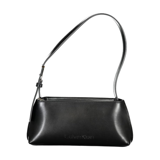 Calvin Klein Schwarze Damen-Handtasche aus Polyester