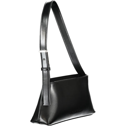 Calvin Klein Schwarze Damen-Handtasche aus Polyester