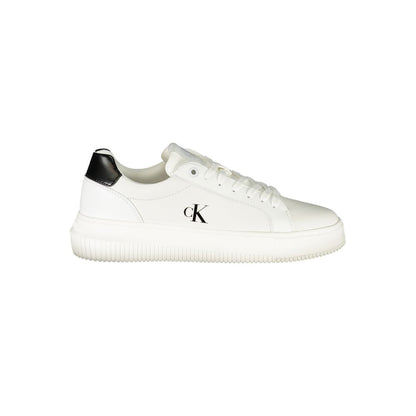 Calvin Klein Bianco Damen-Sneaker aus Polyurethan