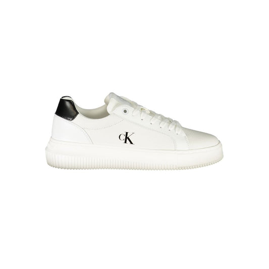 Calvin Klein Bianco Damen-Sneaker aus Polyurethan
