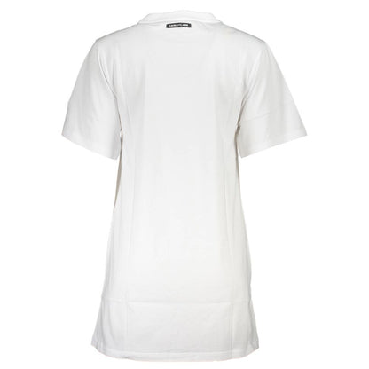 Cavalli Class Baumwollkleid in Weiß