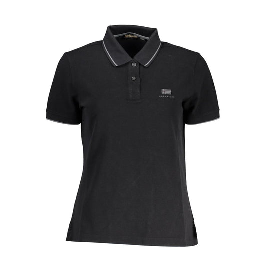 Napapijri Baumwoll-Poloshirt in Schwarz