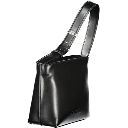 Calvin Klein Schwarze Polyester Handtasche
