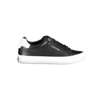 Calvin Klein Schwarzer Sneaker aus echtem Leder