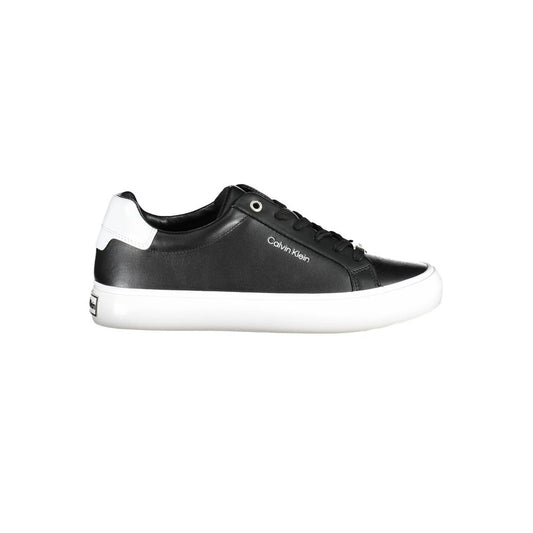 Calvin Klein Schwarzer Sneaker aus echtem Leder