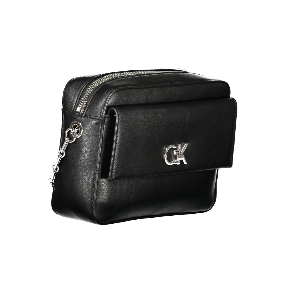Calvin Klein Schwarze Polyester Handtasche