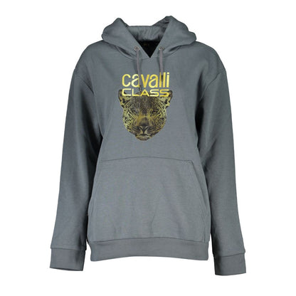 Cavalli Class Graues Baumwoll-Sweatshirt