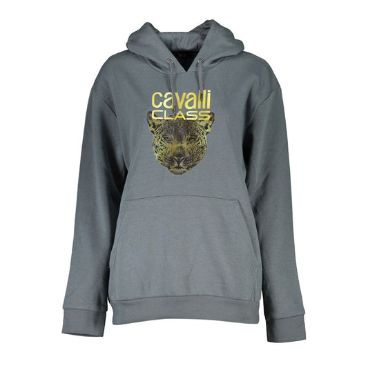 Cavalli Class Graues Baumwoll-Sweatshirt
