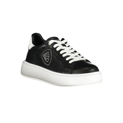 Blauer Schwarzer Polyester-Sneaker
