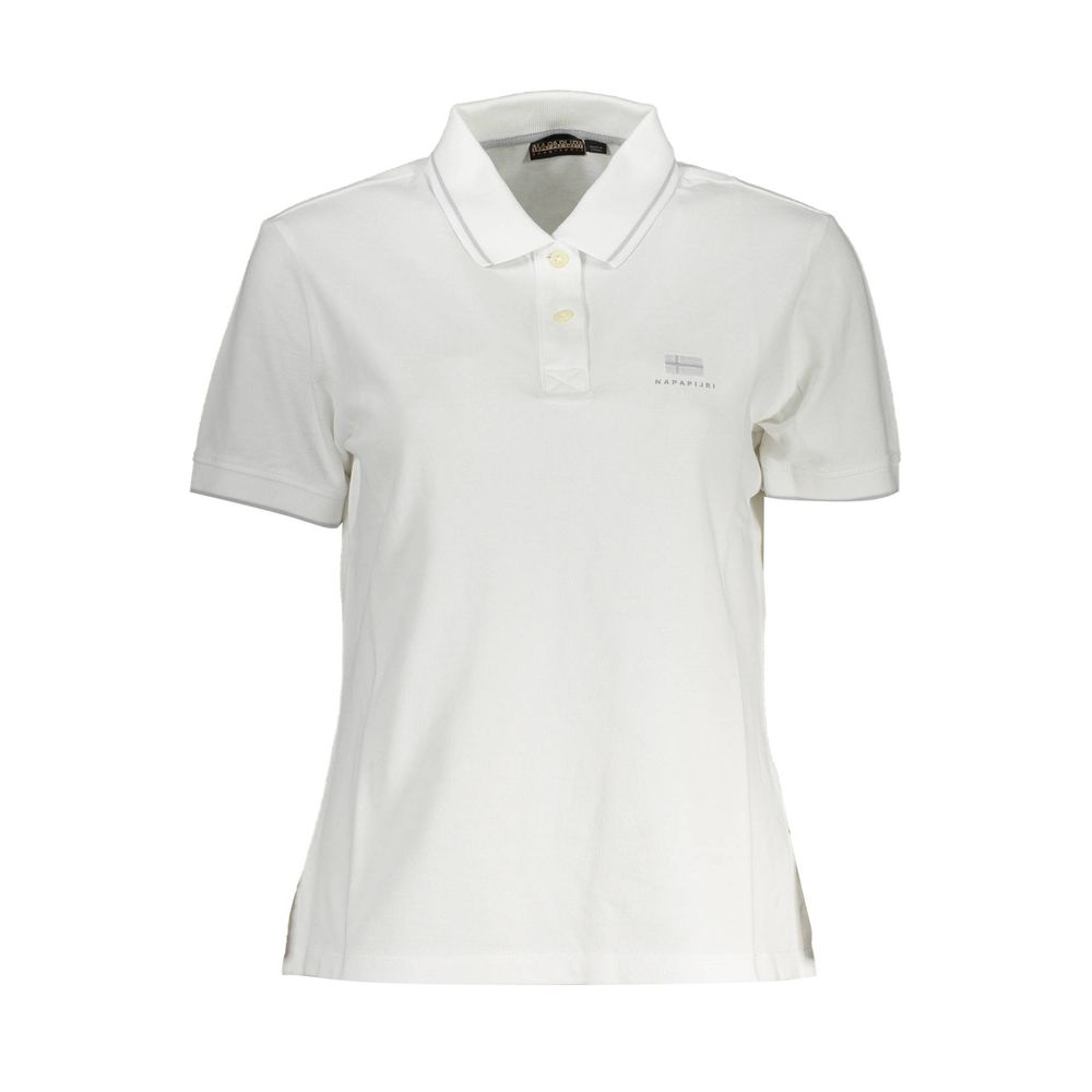 Napapijri Bianco Baumwoll-Polo für Damen