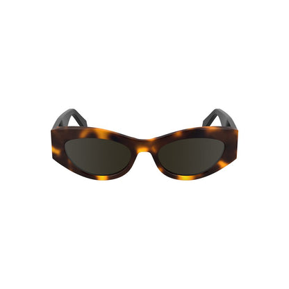 Calvin Klein Braune Acetat-Sonnenbrille für Frauen