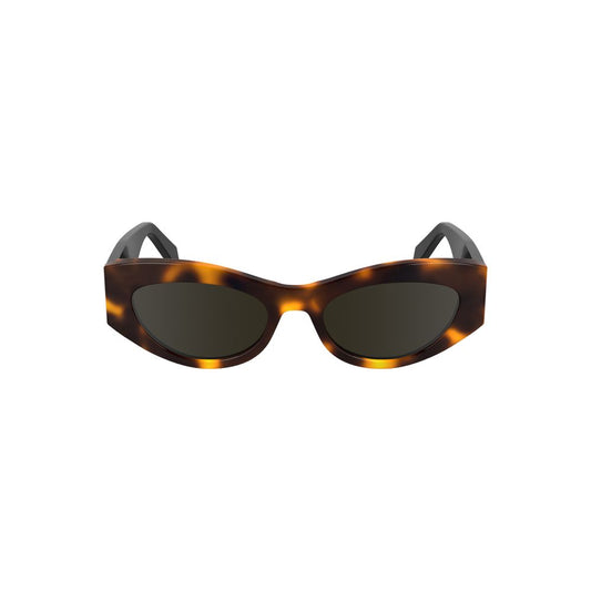 Calvin Klein Braune Acetat-Sonnenbrille für Frauen