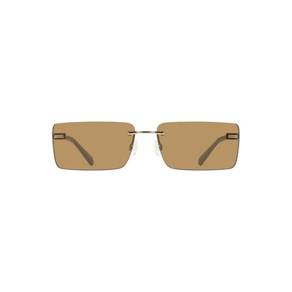 Calvin Klein Beige Metall-Sonnenbrille