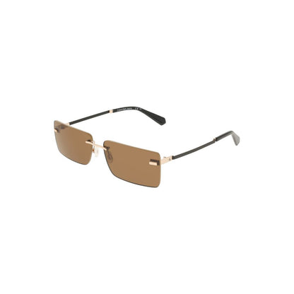 Calvin Klein Beige Metall-Sonnenbrille