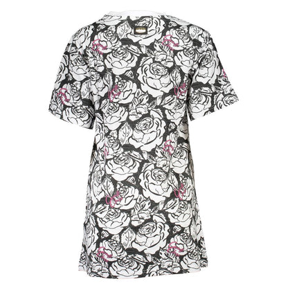 Cavalli Class Baumwollkleid in Weiß