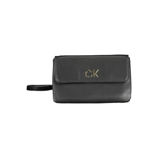 Calvin Klein Schwarze Damen-Handtasche aus Polyester